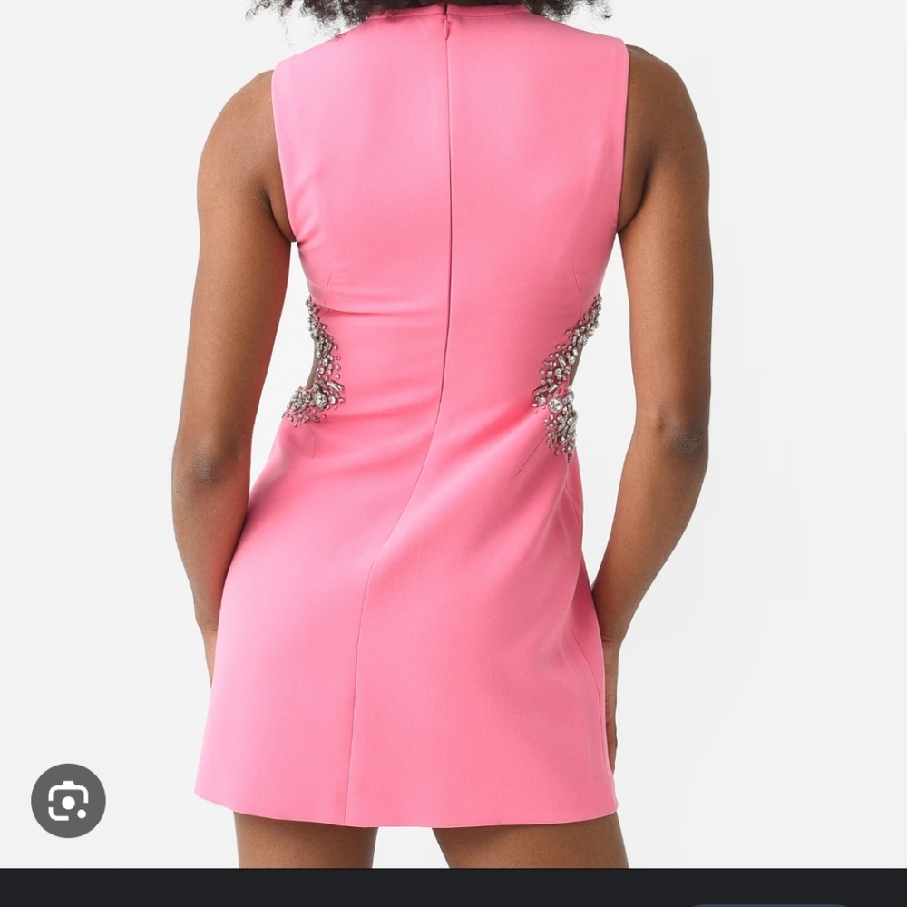 A.L.C. Skye Crystal Embellished Dress in Grapefruit - Picture 5 of 10